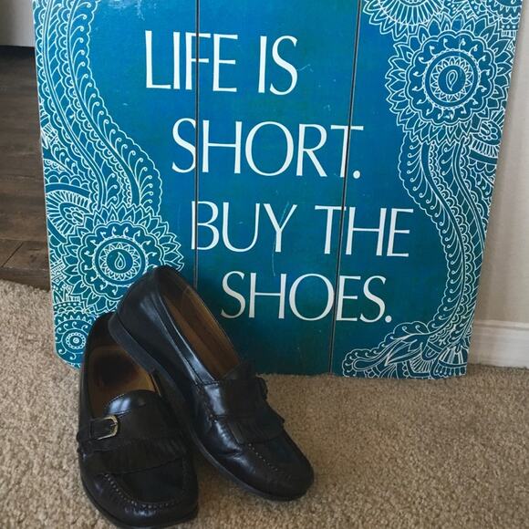 COLE HAAN HOSTPICK NIKEAIR. Loafer 10 M Black EUC Leather main image 5